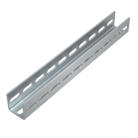 Профиль перфорированный 50х50 L3000 сталь 2.5мм P50-50-2.5-3000 3P тройная перфорация швеллер КМ LO12333 КМ-Профиль