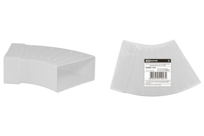 Колено для прямоугольных воздуховодов разноугловое, 55х110 | SQ1807-1734 TDM