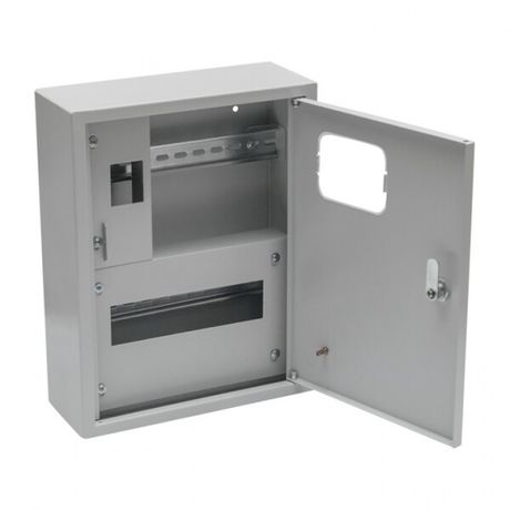 Щит учетно-распределительный навесной счетчик на дин-рейку ЩРУН 1/12 Э с окном (ВхШхГ) 360х280х110мм IP31 Basic | mb23-1/12e-bas EKF