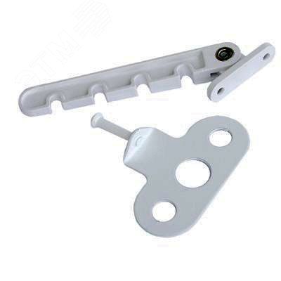 Ограничитель открывания окна Москва L-110 мм белая арт.1-5640 Б - 11674 ПТК