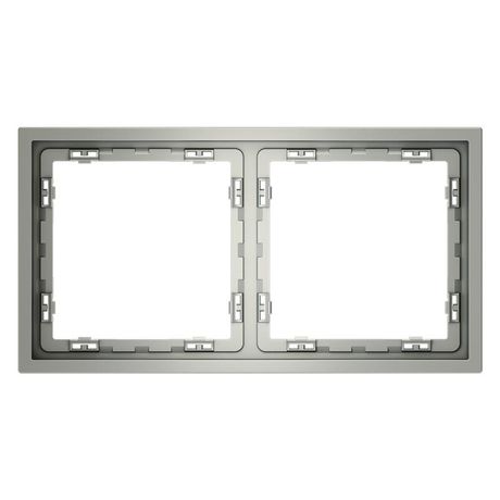 Рамка 2-м S70 пластик. сталь Voltum VLS100205 Voltum арт. VLS100205