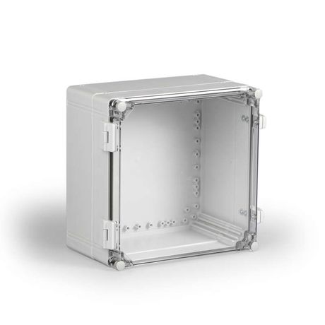 Корпус Cubo W 300х400х185 IP66 с петлями и замками рамная вставка прозр. крышка PC ENSTO WPCP304018T