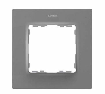 Рамка на 1 пост серого матового цвета S82 Concept | 8200617-092 Simon