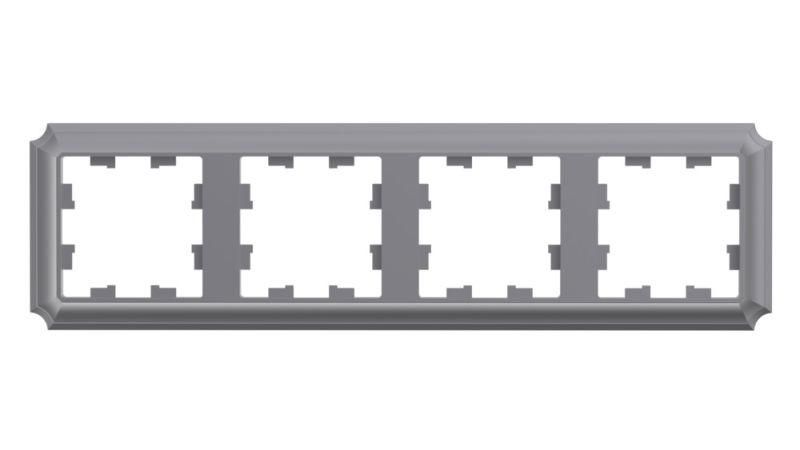 Рамка 4-м AtlasDesign Antique универс. сталь SE ATN100904 APC