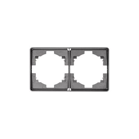 Рамка ROUND 2-постовая титан | KR-78-0752-2 Kranz
