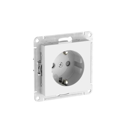 Розетка AtlasDesign 16А с заземл. защ. шторки быстрозажим. клем. механизм бел. SE ATN000145S APC