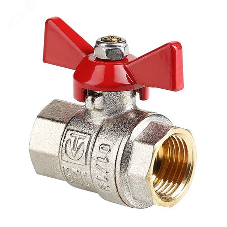 Кран шаровой 1' ВВ ручка бабочка BASE - VT.217.N.06 VALTEC AAV217006