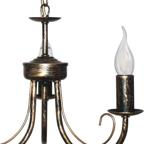 Светильник Рустика 234 черн. мат. зол. НСБ 01-3х60-147 Е14 ИУ - 1005404272 Элетех