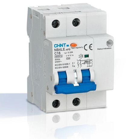 Устройство защиты при дуговом пробое (УЗДП) NB4LE-AFD 2P B10 тип A 30мА CHINT 335342