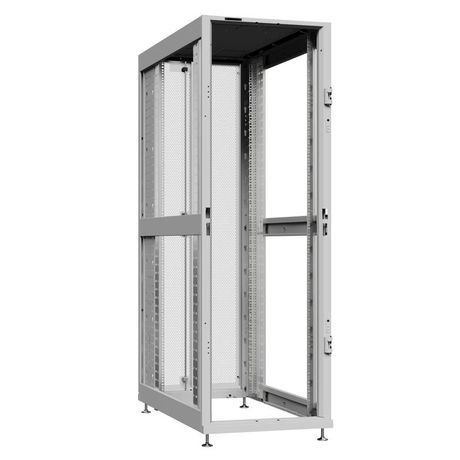 Шкаф серверный 45U 600х1070 передняя дверь: без. задняя двустворчатая перфорированная IP20. боковые панели: цвет: серый RAL7035 - NS 6145.7040 SYSMATRIX
