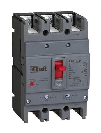Выключатель автоматический 3п 200А 35кА ВА-333А DEKraft 28122DEK APC