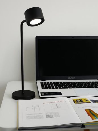 Светодиодный настольный светильник-транформер 2,2Вт 3000/4000/6500К 80/50/30Лм IP20 таблетка черный Osram 4607194234769