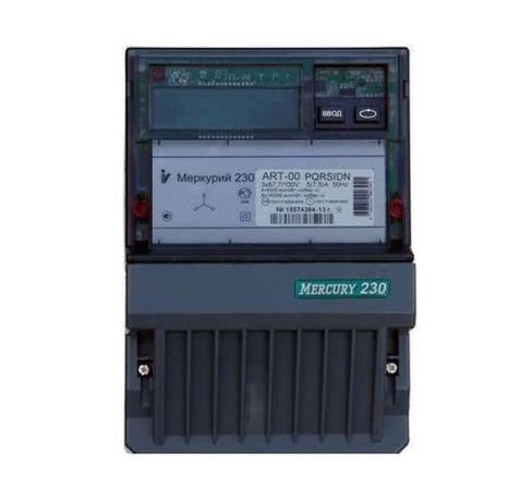 Счетчик Меркурий 230 ART-00 PQRSIDN 3ф 5-7.5А класс точн. 0.5S/1.0 многотариф. RS-485 ЖКИ 100В Екат. вр. Инкотекс М0000052276 00000032486