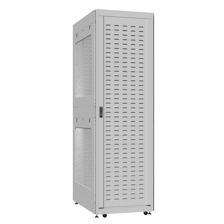 Шкаф серверный 52U 800х1200 передняя дверь: протект IP41. задняя боковые панели: перфорированные. цвет: серый RAL7035 - EX 8252.7662 SYSMATRIX