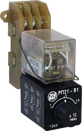 Реле времени РП-21М 003В1 10…100мин. 220В 50Гц с розеткой тип 2 ВНИИР A8120-76913506