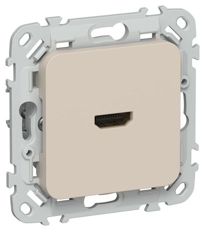 Розетка HDMI СП FLITE РШДМА-ФлЛ механизм льняной IEK FI-H10-K88 IEK (ИЭК) арт. FI-H10-K88