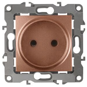 Розетка однофазная скрытого монтажа, в рамку без шторок медь 16А 250В IP20 автоматические (безвинтовые) зажимы 12-2105-14 Эра 12 - Б0019337