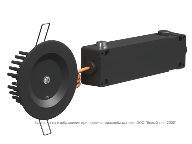 Светильник аварийный BS-ARUNA-81-L1-INEXI3 IP65 Black Белый Свет a31897