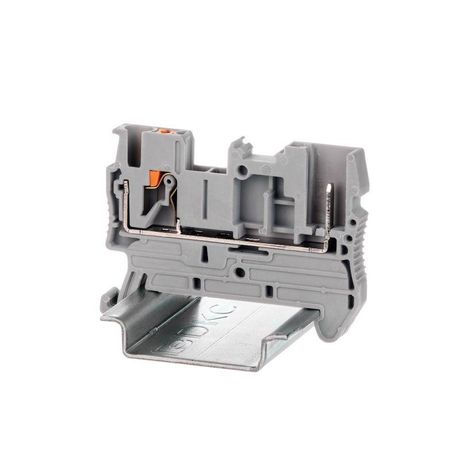 Клемма проходная под вставной штекер, зажим push-in, 2 точки подключения, 2.5 кв.мм, серая | VPR-2.5-1P DKC ДКС