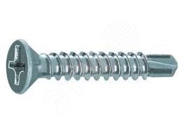 Саморез 4,2х19 A2 DIN7504O c потайной головкой с буром на конце нержавеющая сталь - 14195 ПАРТНЕР