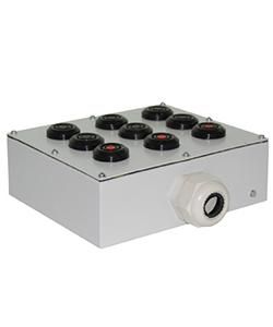 Пост управления ПКУ-15-21.331-54У2 (6хКЕ081/2(1з+1р) черн. + 3хКЕ081/2(1з+1р) красн. PG-36) Электротехник ET008540