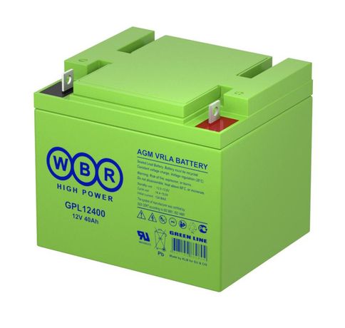 Аккумулятор GPL 12В 40Ач - GPL12400 I WBR УТ-00000235