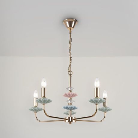 Светильник подвесной Castle E14х5 40Вт IP 20 Freya FR5336PL-05G