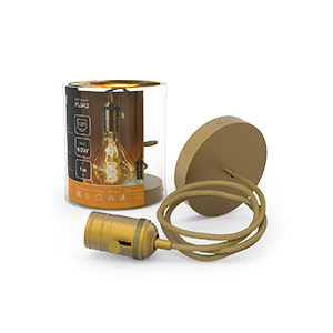 Светильник подвесной декоративный PL042 с проводом 1м E27 ЛОФТ Винтаж бронзовый выключателем Gauss