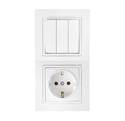 Беларусь Блок скрыт 3-х клвыкл+1местн роз Зк 3В-РЦ-731 - Bylectrica