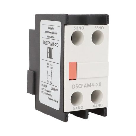 Контакт дополнительный фронтального монтажа для контакторов D DSC115-800 2НО DKC DSCFAM4-20 ДКС