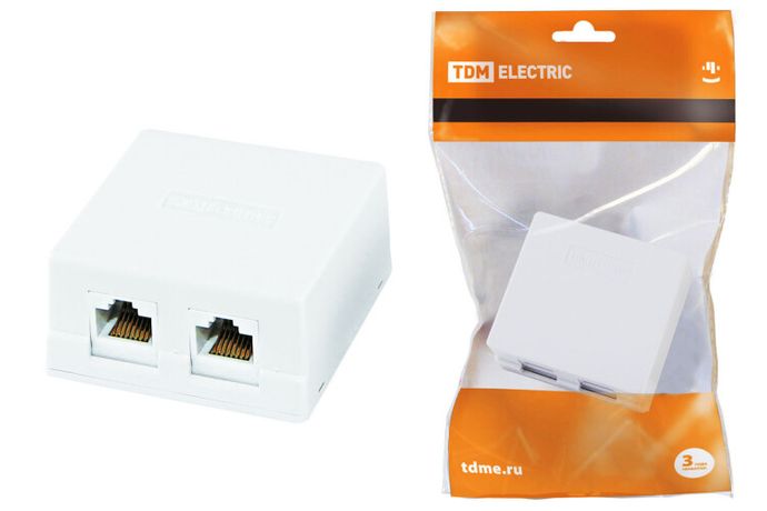 Компьютерная розетка 2xRJ-45 | SQ1809-0004 TDM