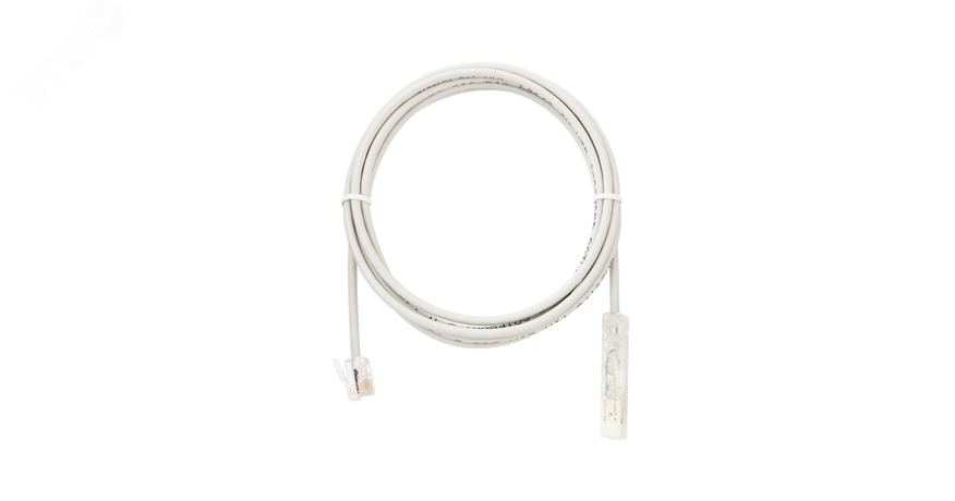 Патч-корд U/UTP 1 пара Кат.3 110-RJ11/6P4C USOC 7х0192мм LSZH серый 2м - NMC-PC1UC02T-020-C-GY NIKOMAX ЭКО49919