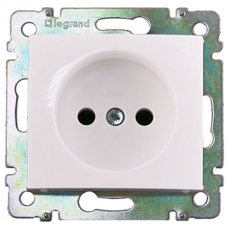 Розетка 1-местная без заземления защитных шторок 16А белый VALENA DIY - 694268 Legrand