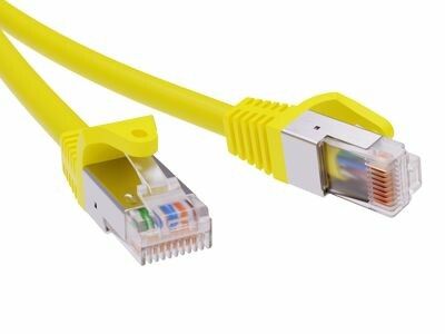 Патч-корд экранированный CAT5E F/UTP 4х2, LSZH, желтый, 5.0м | RN5EFU4550YL DKC ДКС