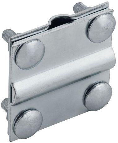 Зажим крестообразный с разделителем полоса/пруток-полоса/пруток 40/12мм оцинкованная сталь HDZ IEK - ZCC18-14-1-12-40