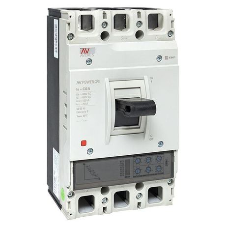 Автоматический выключатель AV POWER-3/3 630А 100kA ETU2.0 AVERES | mccb-33-630H-2.0-av EKF