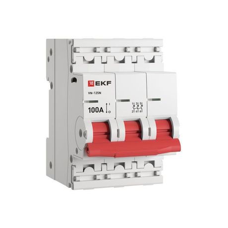 Выключатель нагрузки ВН-125N 3Р 100А PROXIMA EKF - S1253100