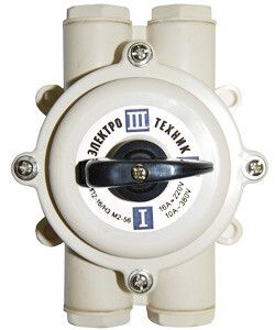 Переключатель пакетный ПП 2-16/Н3 М2 пл. 56 16А пластмассовый корпус IP56 Электротехник ET008588