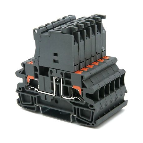 Клемма для предохранителя, зажим Push-in, 2 точки подключения, индикация 24В, 4 кв.мм, серая | IPR-4-HESILED24 DKC ДКС