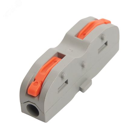 Клемма монтажная для подключения фазных проводников, 2 контактные группы (1 ввод,1вывод) Stekker - LD222-421 FERON 39498