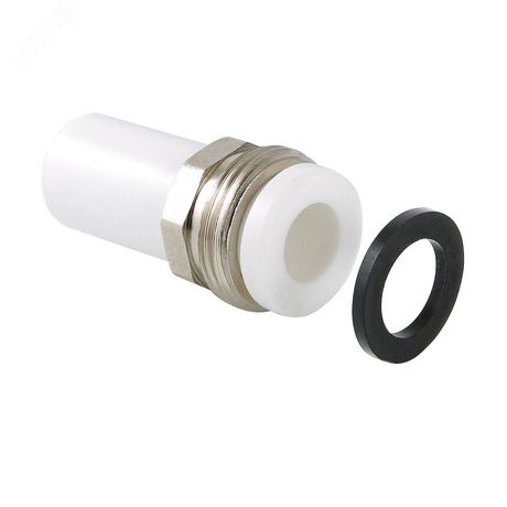 Штуцер с накидной гайкой 20 х 3/4' НР полипропиленовый PPR белый - VTp.721.0.02005 VALTEC PV7212005