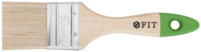 Кисть флейцевая ''Микс'', смешанная натуральная и искусственная щетина, деревянная ручка 2'' (50 мм) - 01195 РОС