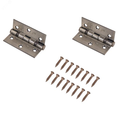 Петля дверная универсальная 2шт АЛЛЮР 20325 2BB-FHP AB старая бронза - 1100 ПТК