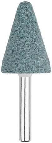 Шарошка абразивная ( по камню, мрамору, кафелю), хвостовик 6 мм, конус с закруглением 25 х 35 мм - 36981 РОС