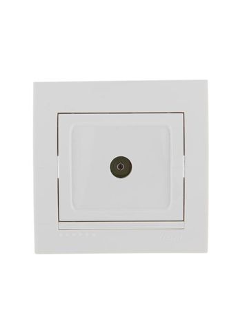 Розетка телевизионная оконечная TV СП Deriy 16А IP20 бел./бел. LEZARD 702-0202-130
