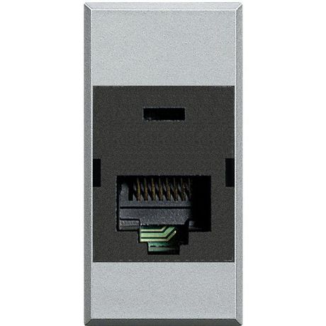 Розетка компьютерная Axolute RJ45 кат.6 UTP 110 алюм. Leg BTC HC4262C6 Legrand