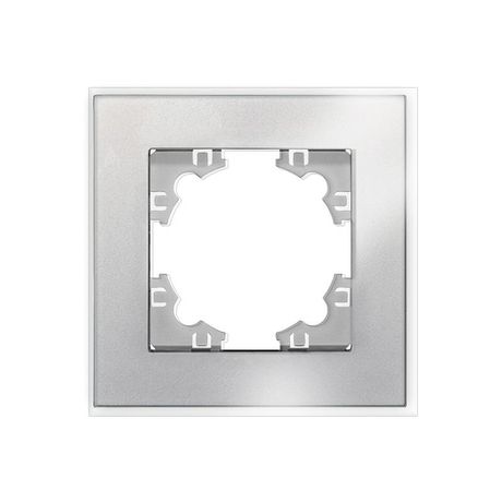 Афина рамка стеклянная одноместная, серебро (еврослот) - 2266 Союз