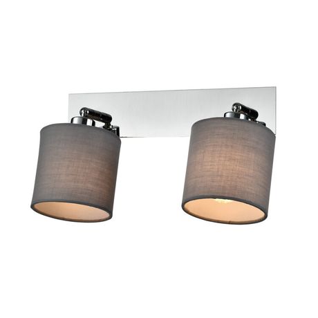 Светильник настенно-потолочный спот Perlita 7058-702 2 x E14 40Вт поворотный с выключателем | Б0055009 Rivoli ЭРА