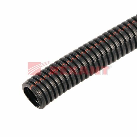 Труба автомобильная гофрированная ПП, 4,6 мм, разрезная, негорючая, бухта 100 м уп., REXANT - 4P904B100DKC MEET 15-0501