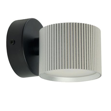 Светильник ДБО 12W GX53 без лампы серебро+черный - 51676 FERON